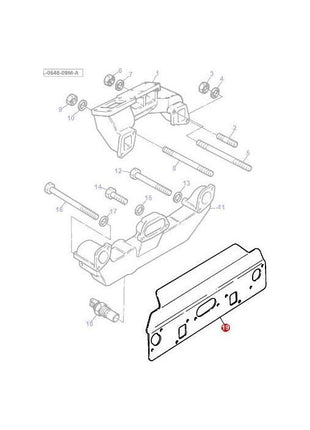 Massey Ferguson - Gasket Exhaust/Inlet - 3637343M1 - Farming Parts