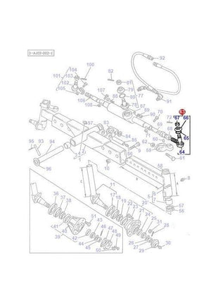 Massey Ferguson - Track Rod End - 3595527M91 - Farming Parts