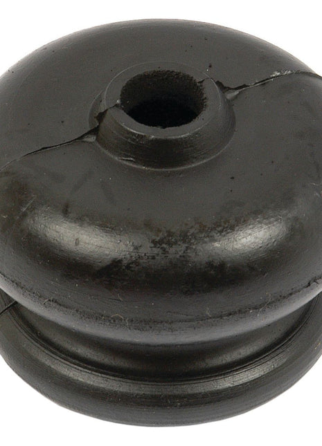 A Brake Rod Boot (Sparex Part No. S.42235), branded by Sparex, is a black cylindrical rubber grommet with a center hole and visible surface cracks, commonly used in Landini tractors.