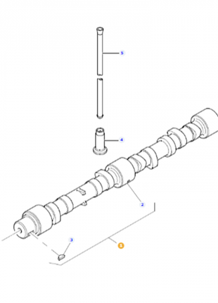 Massey Ferguson - Camshaft - 4226933M1 - Farming Parts