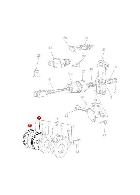 Massey Ferguson - Brake Disc - 3537089M2 - Farming Parts