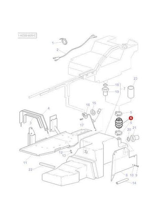 Massey Ferguson - Hose - 3714794M1 - Farming Parts