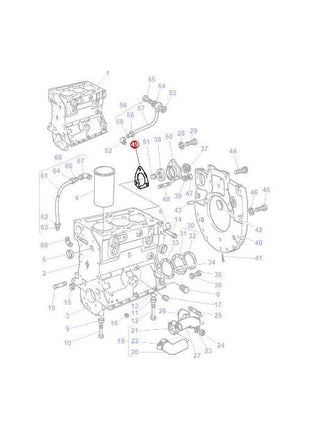 Massey Ferguson - Gasket - 3641884M1 - Farming Parts