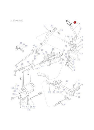 Massey Ferguson - Knob Hand Lever - 3595259M1 - Farming Parts