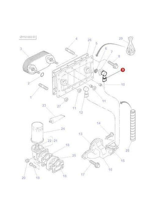 Massey Ferguson - Hose Integral Cooler - 4225087M1 - Farming Parts