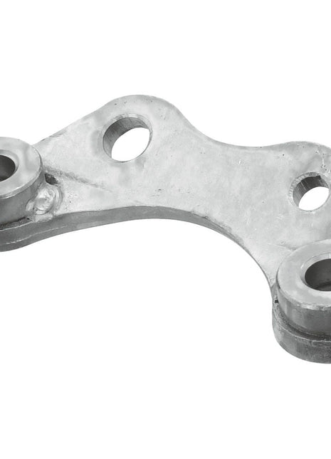 Introducing the Sparex Stabiliser Bracket RH (Part No. S.42518), a metal bracket featuring three holes and two cylindrical mounts, specifically designed for ideal compatibility with Massey Ferguson machinery.