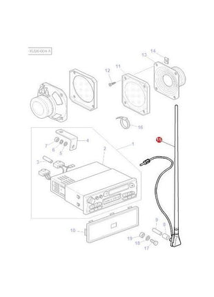 Massey Ferguson - Aerial - 3701958M91 - Farming Parts