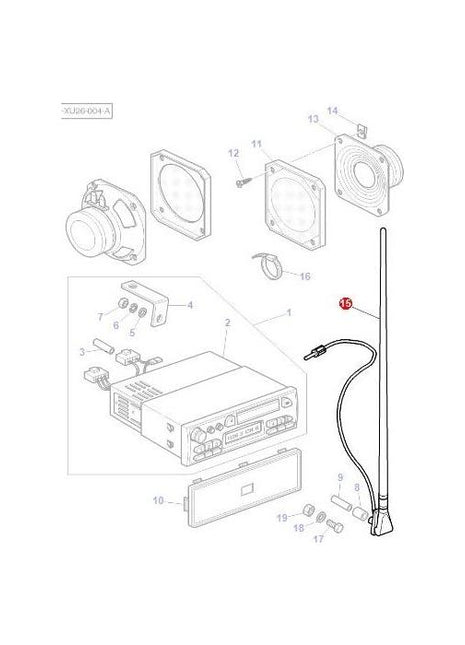 Massey Ferguson - Aerial - 3701958M91 - Farming Parts