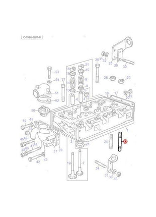 Massey Ferguson - Head Stud - 734308M1 - Farming Parts