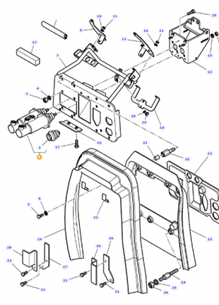 Massey Ferguson - Brake Cylinder - 4270191M1 - Farming Parts