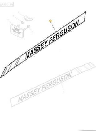 Massey Ferguson - Decal Left Hand Bonnet - 4272303M1 - Farming Parts