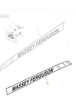 Massey Ferguson - Decal Right Hand Bonnet -	4272304M1 - Farming Parts