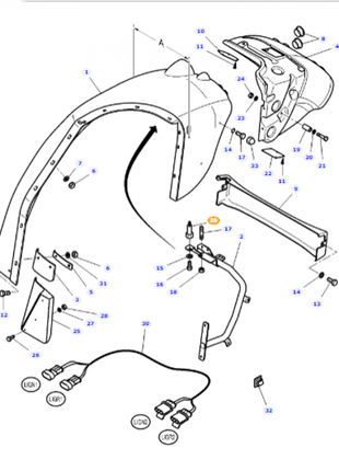 Massey Ferguson - Spacer - 4279200M2 - Farming Parts