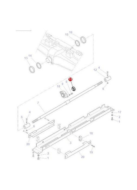 Massey Ferguson - Carrier Bearing - 4274593M1 - Farming Parts