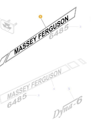 Massey Ferguson - Left Hand Decal - 4282161M2 - Farming Parts