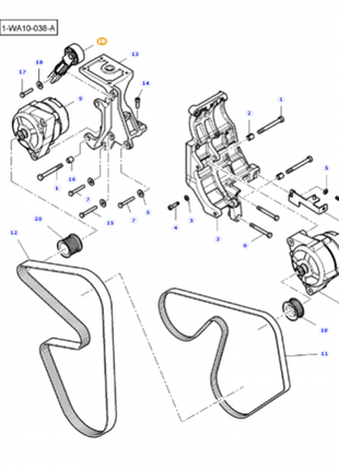 Massey Ferguson - Tensioner Pulley - 4282175M2 - Farming Parts