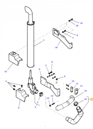 Massey Ferguson - Tube - 4282878M1 - Farming Parts