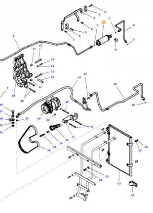 Massey Ferguson - Air Conditioning Receiver Drier - 4285797M3 - Farming Parts