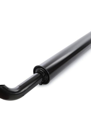 A cylindrical black exhaust pipe with a bent tip on one end, compatible with Massey Ferguson tractors, available under the product name Massey Ferguson - Exhaust Pipe - 4286760M4 / 4286760M5 by AGCO.