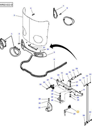 Massey Ferguson - Latch - 4288791M3 - Farming Parts