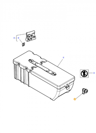 Massey Ferguson - Tool Box Lock - 4290720M1 - Farming Parts