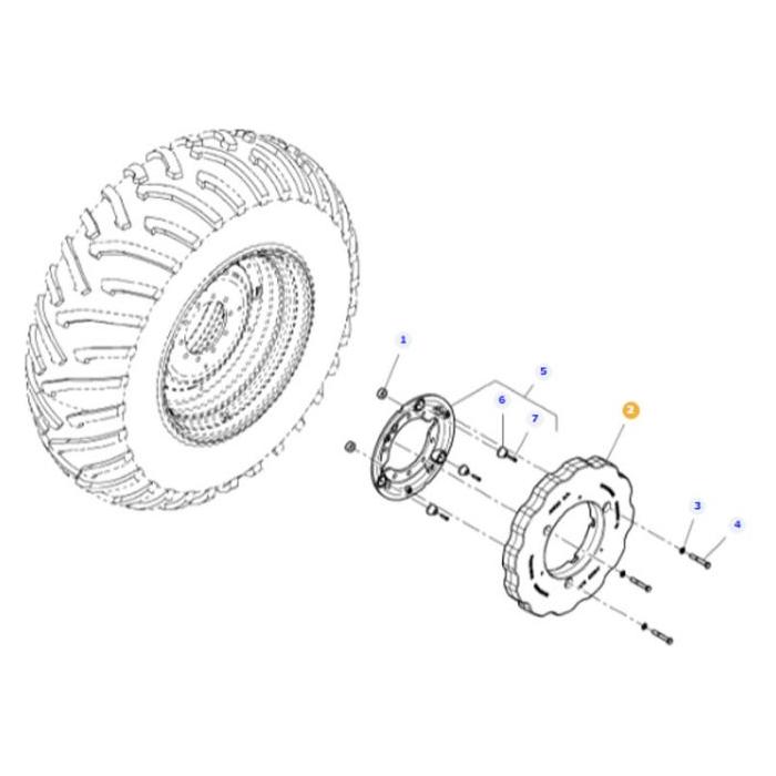 Massey Ferguson - Wheel Weight 250kg - 4290866M3 - Farming Parts