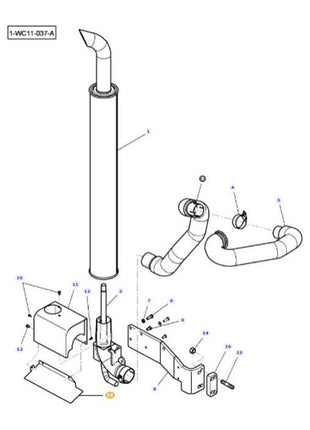 Massey Ferguson - Exhaust Cowl - 4292541M4 - Farming Parts