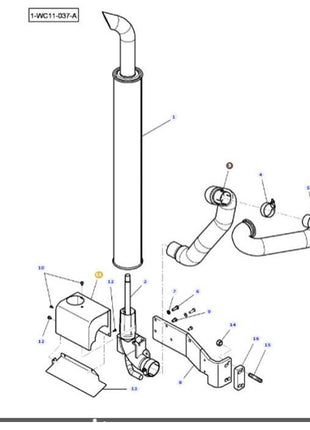 Massey Ferguson - Exhaust Cowl - 4293021M1 - Farming Parts