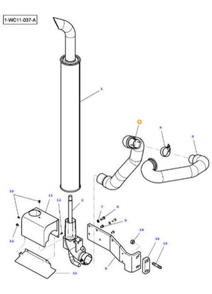 Massey Ferguson - Tube - 4293687M1 - Farming Parts