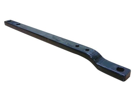 A Sparex Swinging Drawbar without Clevis (Part Number: S.42983), measuring 840mm in length with a 30x49mm section, featuring perfectly aligned holes on each end and a slight bend in the middle.