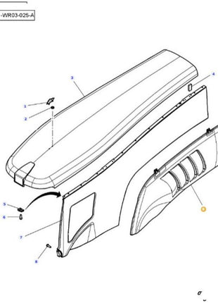 Massey Ferguson - Left Hand Panel Kit - 4298553M13 - Farming Parts