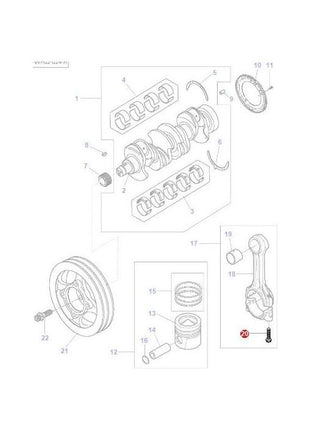 Massey Ferguson - Bolt Conrod - 4226968M1 - Farming Parts