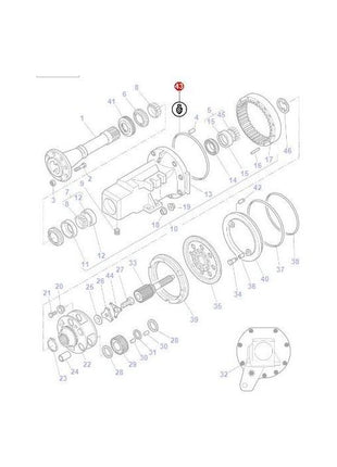 Massey Ferguson - Gasket - 4301296M3 - Farming Parts