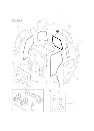 Massey Ferguson - Rubber Seal - 3902144M1 - Farming Parts