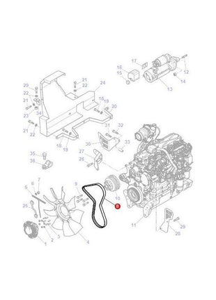 Massey Ferguson - Belt - 4285560M3 - Farming Parts