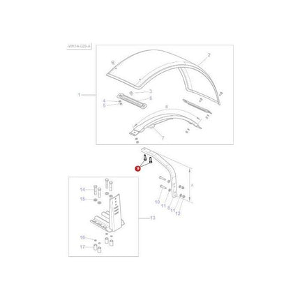 Massey Ferguson - Bolt M12X40 - 1441226X1 - Farming Parts