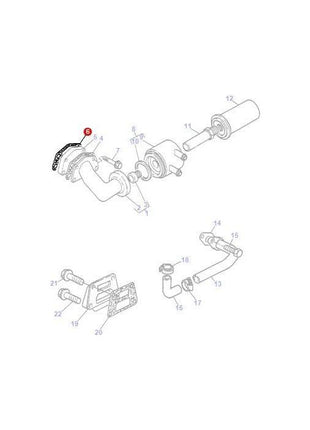 Massey Ferguson - Gasket Filter Head - 3638708M1 - Farming Parts