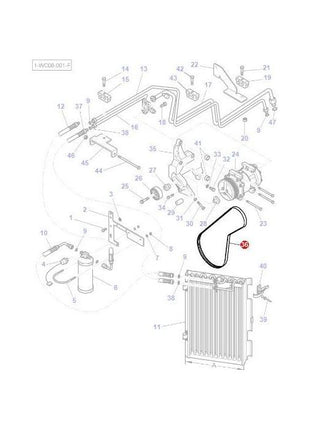 Massey Ferguson - Fan Belt - 4273269M1 - Farming Parts