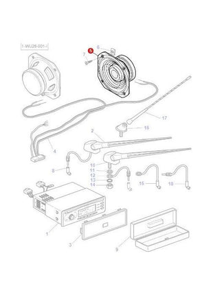 Massey Ferguson - Speaker - 4274735M1 - Farming Parts