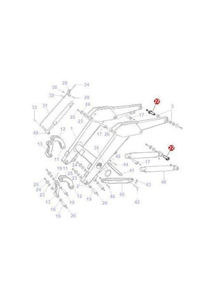 Massey Ferguson - Pin 30x96 - AL1116930 - Farming Parts