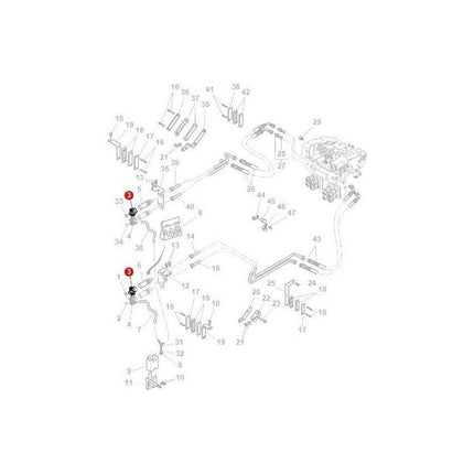 Massey Ferguson - Breather Front Linkage - 4355899M2 - Farming Parts