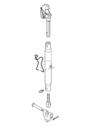 Massey Ferguson - Hydraulic Top Link 620mm-870mm - 4361702M1 - Farming Parts