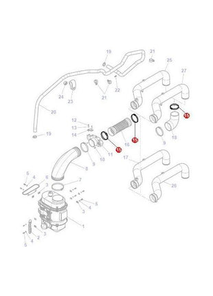 Massey Ferguson - Hose Clip - 4374645M1 - Farming Parts