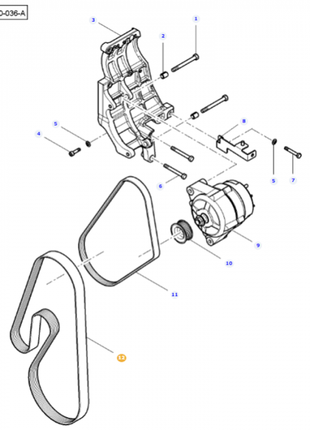 Massey Ferguson - Drive Belt - 4375174M1 - Farming Parts