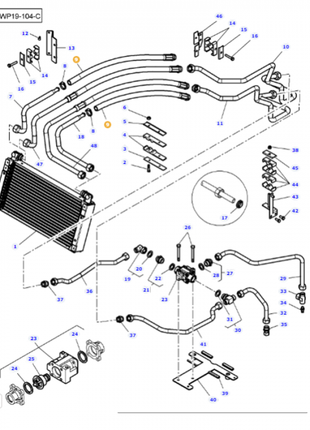 Massey Ferguson - Cooler Hose - 4378890M1 - Farming Parts