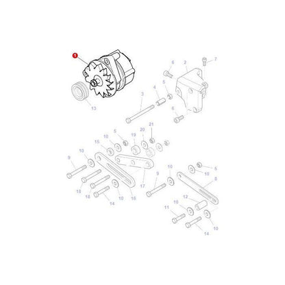 Massey Ferguson - Alternator 80amp - 4287013M3 - Farming Parts