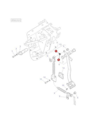 Massey Ferguson - Bush Clutch Pedal Linkage - 3801223M1 - Farming Parts