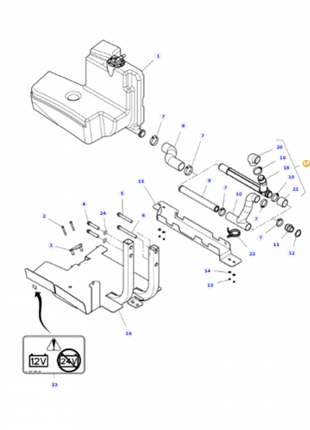 Massey Ferguson - Hose Assembly - 4383589M92 - Farming Parts