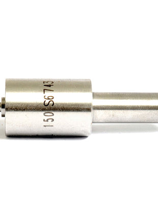 A close-up of a cylindrical metal nozzle, labeled "Sparex Part No.S.43919," reveals its precision as a fuel injector nozzle. The piece, compatible with Landini and Massey Ferguson machinery, features a narrower tip on one end and a wider base.