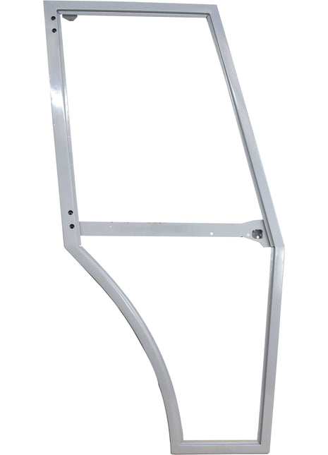 The Door Frame RH, Sparex Part No. S.43936, is a rectangular silver metal frame with a support bar extending across the middle, resembling the shape of a Massey Ferguson door.